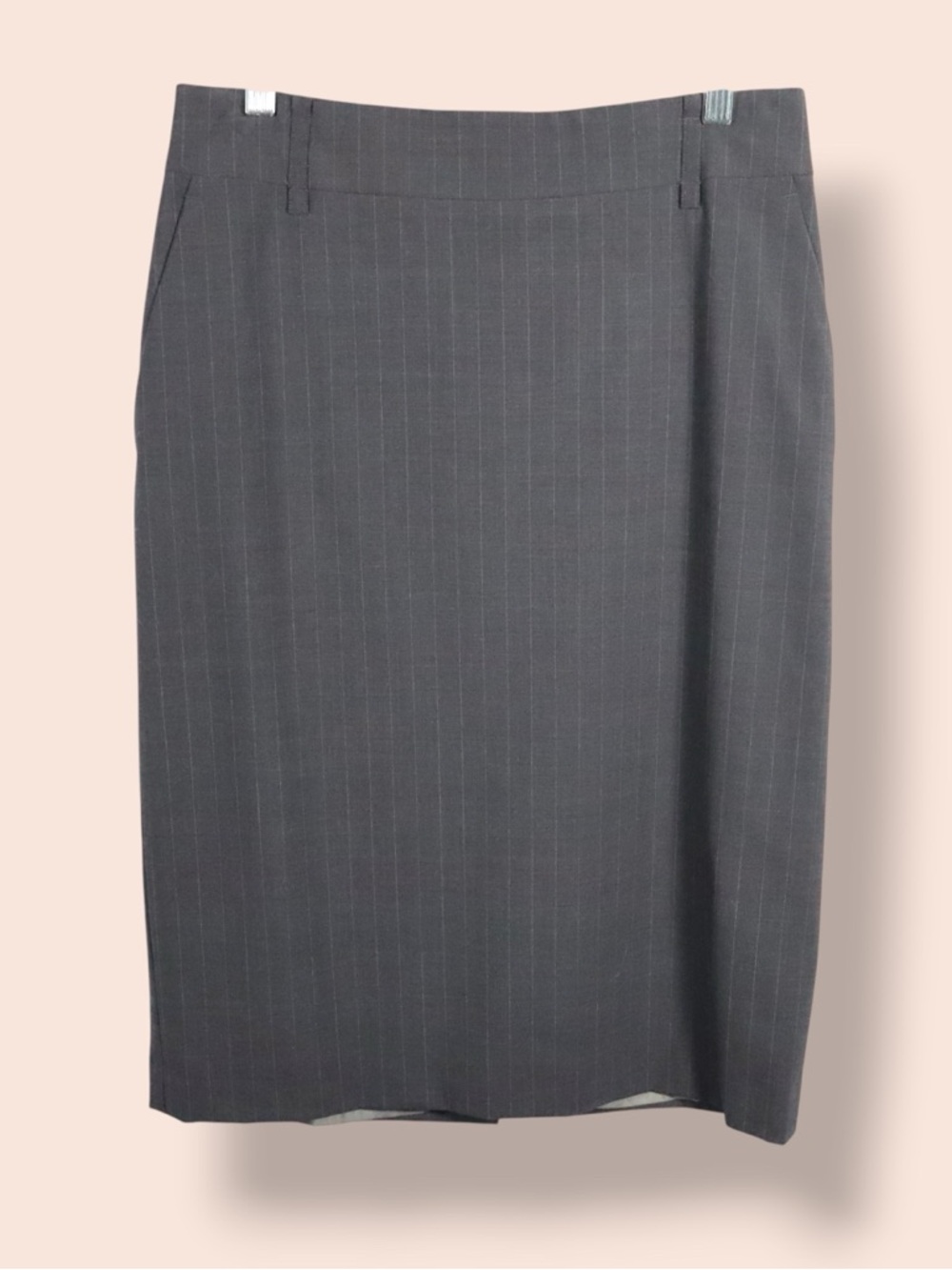 Adolfo Dominguez Black Pinstripe Pencil Skirt Women’s Small Work Office